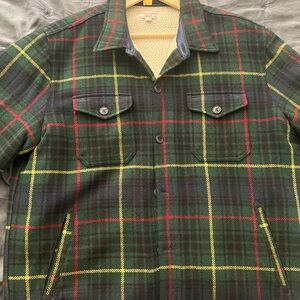 Plaid Men's Jacket - Black, Green, Red